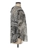 Ann Taylor LOFT 100% Polyester Silver Long Sleeve Blouse Size S - photo 4