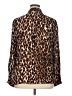 Kobi Halperin Animal Print Brown Long Sleeve Blouse Size XL - photo 2