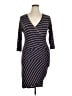 Sundry Stripes Black Casual Dress Size XL (4) - photo 1
