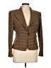 Giorgio Armani Houndstooth Brown Wool Blazer Size 10 - photo 1