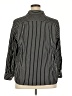 Chaps 100% Cotton Chevron-herringbone Black Long Sleeve Blouse Size 2X - photo 2