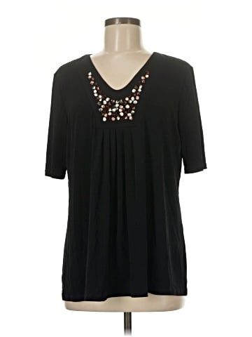 Susan Graver Short Sleeve Top (view 1)