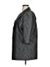 MING WANG Chevron-herringbone Gray Coat Size XL (estimated) - photo 5