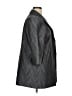 MING WANG Chevron-herringbone Gray Coat Size XL (estimated) - photo 4