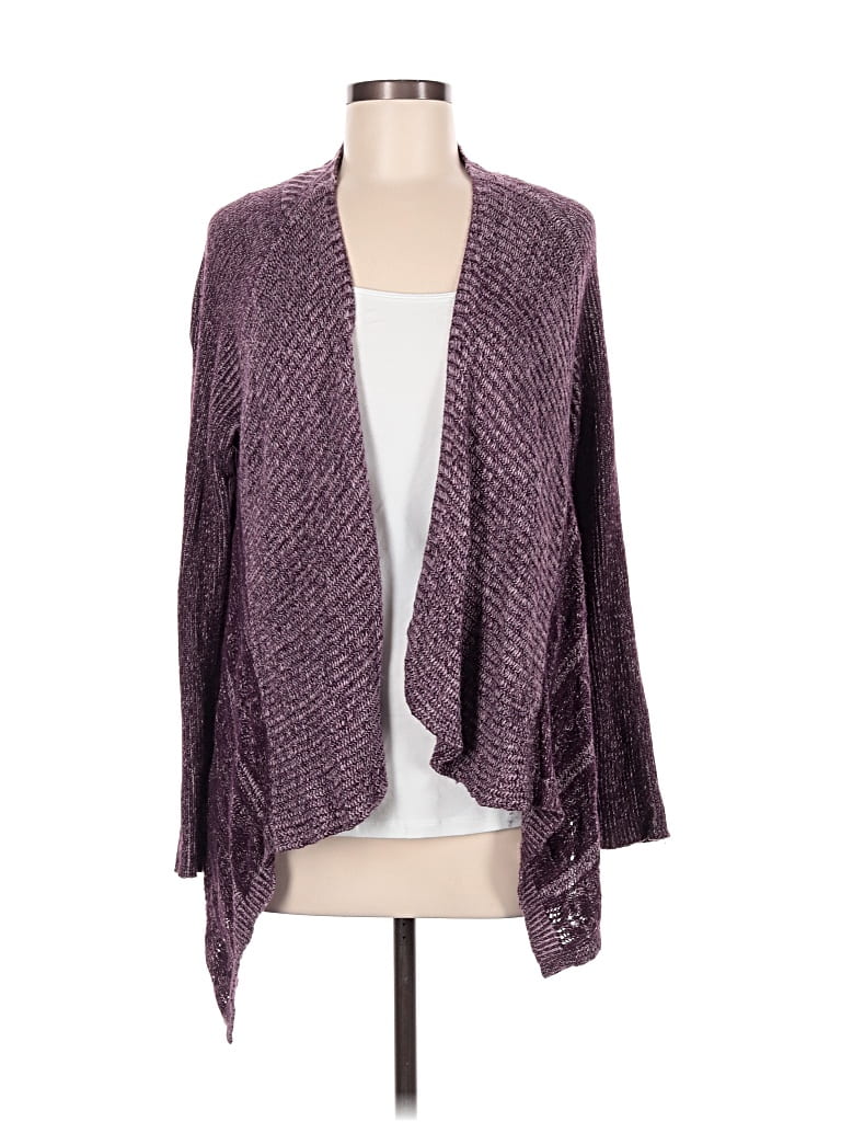 Pre-owned Moth Cardigan Sweater In Purple