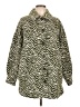 Peter Som Animal Print Green Coat Size L - photo 1