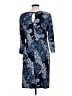 Sami & JO Paisley Blue Cocktail Dress Size L - photo 2