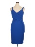 Armani Exchange Solid Blue Cocktail Dress Size XL - photo 1