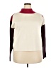 Maeve Color Block Ivory Turtleneck Sweater Size 4X (estimated) - photo 1