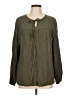 Nine West Green Long Sleeve Blouse Size L - photo 1
