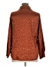 Shein Animal Print Brown Long Sleeve Blouse Size 12 - photo 2