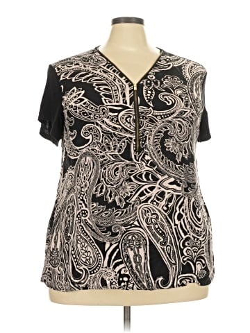 Espresso Short Sleeve Blouse (view 1)