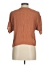 Leith 100% Rayon Orange Short Sleeve Blouse Size M - photo 2