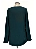 Doncaster Collection 100% Silk Teal Long Sleeve Silk Top Size 4 - photo 2