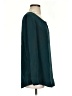 Doncaster Collection 100% Silk Teal Long Sleeve Silk Top Size 4 - photo 4