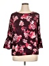 Elle Burgundy 3/4 Sleeve Blouse Size XL - photo 1