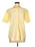Lands' End Canvas Color Block Yellow Short Sleeve Button-Down Shirt Size M - photo 1