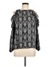 Wisp 100% Polyester Silver Long Sleeve Blouse Size M - photo 1