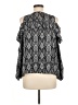 Wisp 100% Polyester Silver Long Sleeve Blouse Size M - photo 2