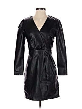 chinese dress ladies Lucy Paris - Onyx Faux Leather Dress