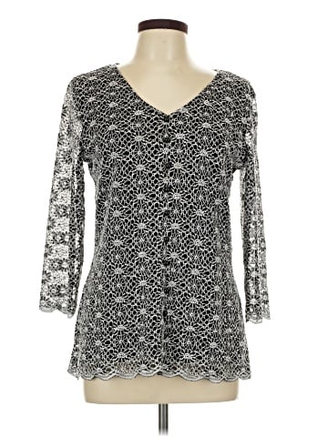 Christopher & Banks 3/4 Sleeve Blouse (view 1)