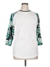 Lularoe Tropical White 3/4 Sleeve T-Shirt Size XL - photo 1