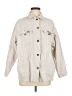 Zara 100% Cotton Solid Ivory Jacket Size M - photo 1