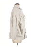 Zara 100% Cotton Solid Ivory Jacket Size M - photo 4