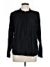 Point Sur 100% Cotton Black Long Sleeve Blouse Size 12 - photo 1