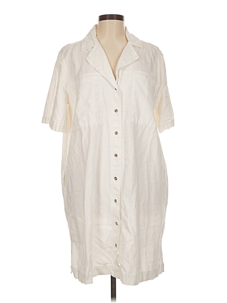 Pre-owned Universal Thread Casual Dress In White