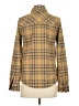 Club Ride Plaid Yellow Long Sleeve Blouse Size S - photo 2
