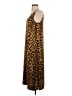 Adam Lippes 100% Polyester Animal Print Brown Casual Dress Size 4 - photo 5