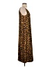 Adam Lippes 100% Polyester Animal Print Brown Casual Dress Size 4 - photo 4