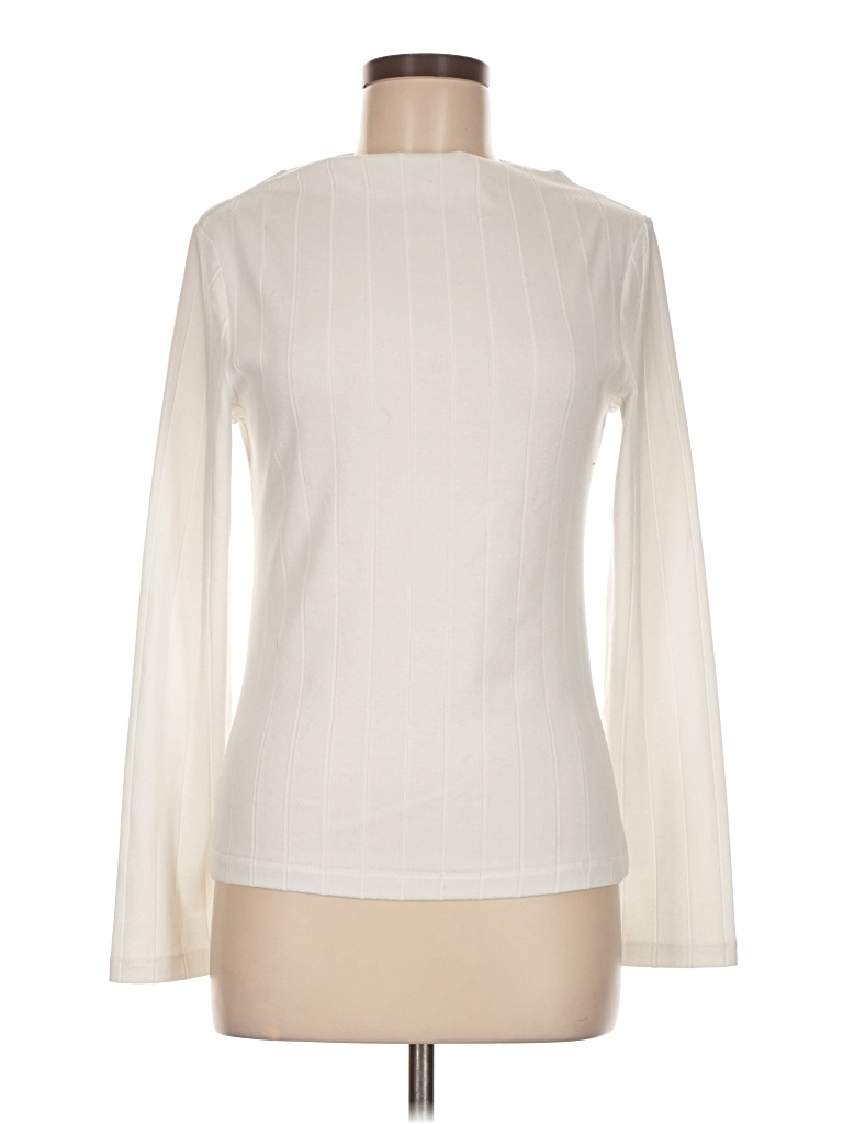 Pre-owned Rag & Bone Long Sleeve Top Ivory Boatneck Tops