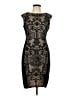Maggy L 100% Polyester Graphic Black Cocktail Dress Size 10 - photo 1