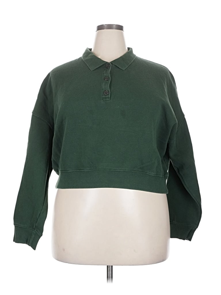Pre-owned Mwl By Madewell Pullover Sweater In Green