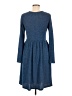 Unbranded Tweed Blue Casual Dress Size M - photo 2