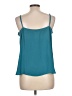 Ann Taylor LOFT Outlet 100% Polyester Teal Sleeveless Blouse Size L - photo 2