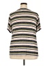 Bobeau Stripes Tan Short Sleeve Top Size 2X - photo 2