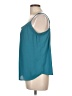 Ann Taylor LOFT Outlet 100% Polyester Teal Sleeveless Blouse Size L - photo 5