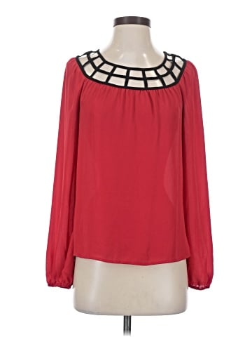 My Michelle Long Sleeve Blouse (view 1)