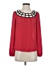My Michelle 100% Polyester Red Long Sleeve Blouse Size S - photo 1