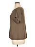 St. John Brown Tan Short Sleeve Blouse Size XL - photo 5