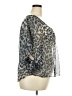 Passport 100% Polyester Gray 3/4 Sleeve Blouse Size 2X - photo 4