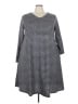 Lularoe Chevron-herringbone Gray Casual Dress Size 3X - photo 1