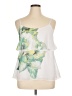 AB Studio 100% Polyester White Sleeveless Blouse Size XL - photo 1