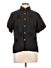 Astrid 100% Polyester Black Short Sleeve Blouse Size L - photo 1