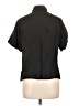 Astrid 100% Polyester Black Short Sleeve Blouse Size L - photo 2