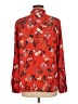 Ann Taylor LOFT 100% Polyester Red Long Sleeve Blouse Size M - photo 2