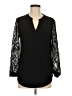 Kasper Black 3/4 Sleeve Blouse Size M - photo 1